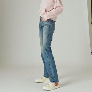 Lucky Brand 90"s Button Fly High Rise Straight Leg Jeans Size 12